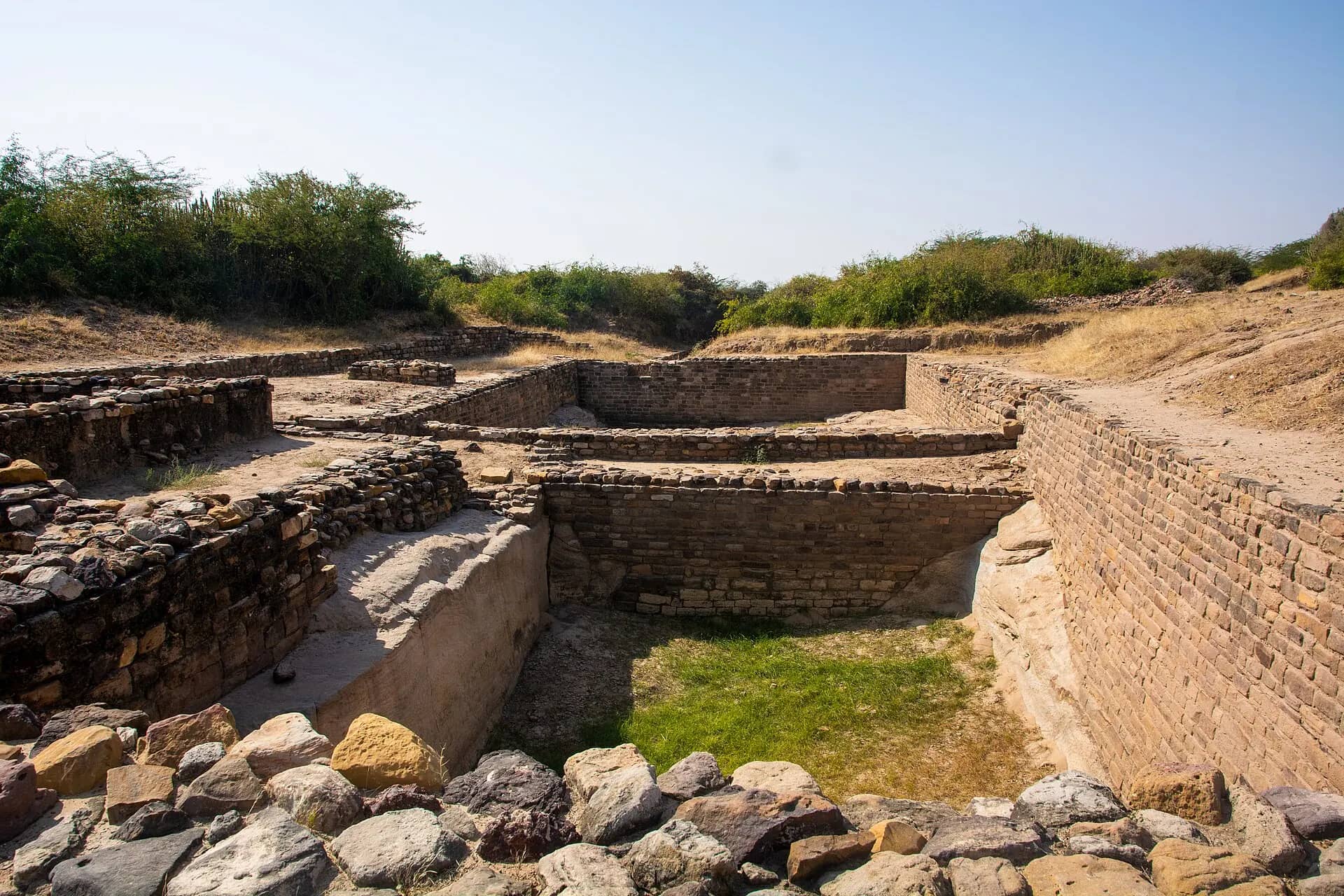Harappan ruins at the Dholavira archaeological site