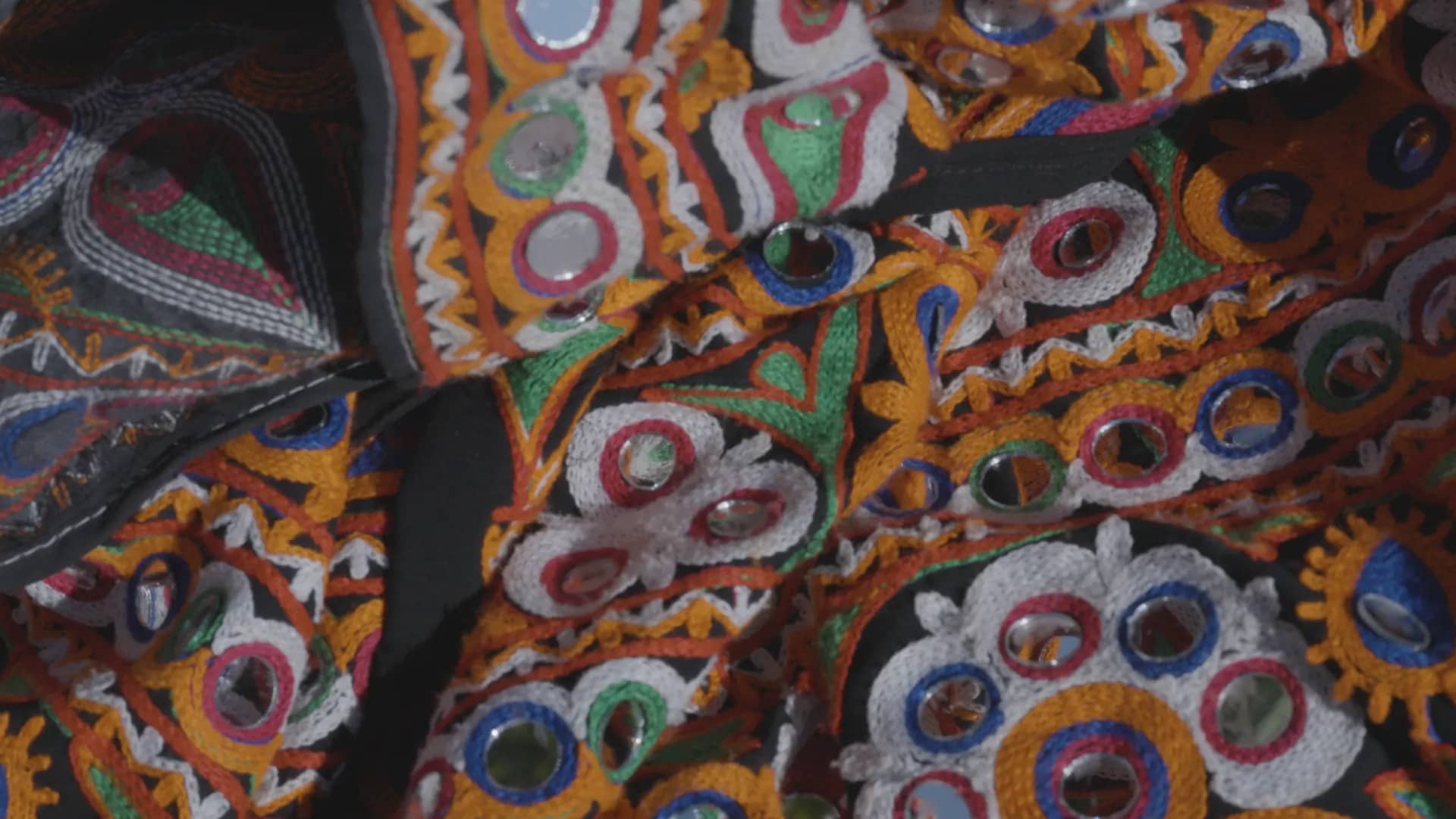 Kutchi mirror-work embroidery